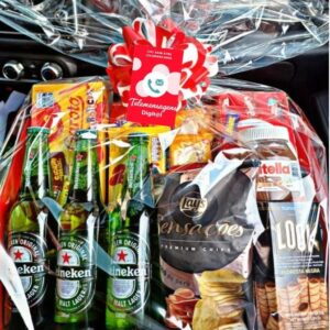 CESTA DE CHOCOLATE COM CERVEJA